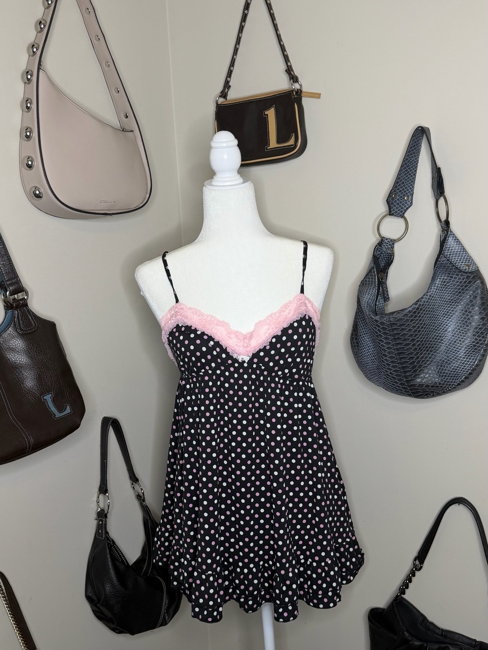 2011 NWT Victoria’s Secret Polka Dot Babydoll Top/Tunic - Size L